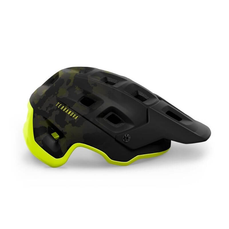 Kolesarska čelada MET Terranova Camo Lime Green