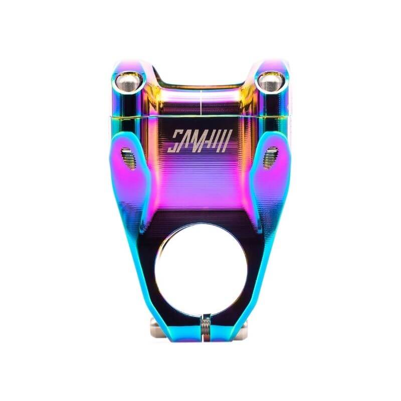 Krmilna opora NUKEPROOF Sam Hill Horizon 31.8mm Rainbow Oilslick