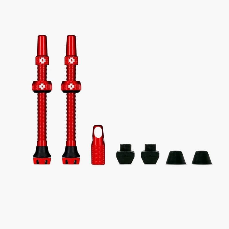Set tubeless ventilov MUC-OFF V2 44mm - red