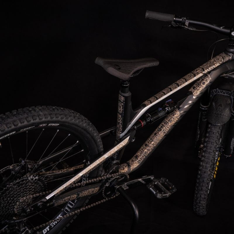 Zaščitne nalepke okvirja RIESEL Tape 3000 Los Muertos Gold