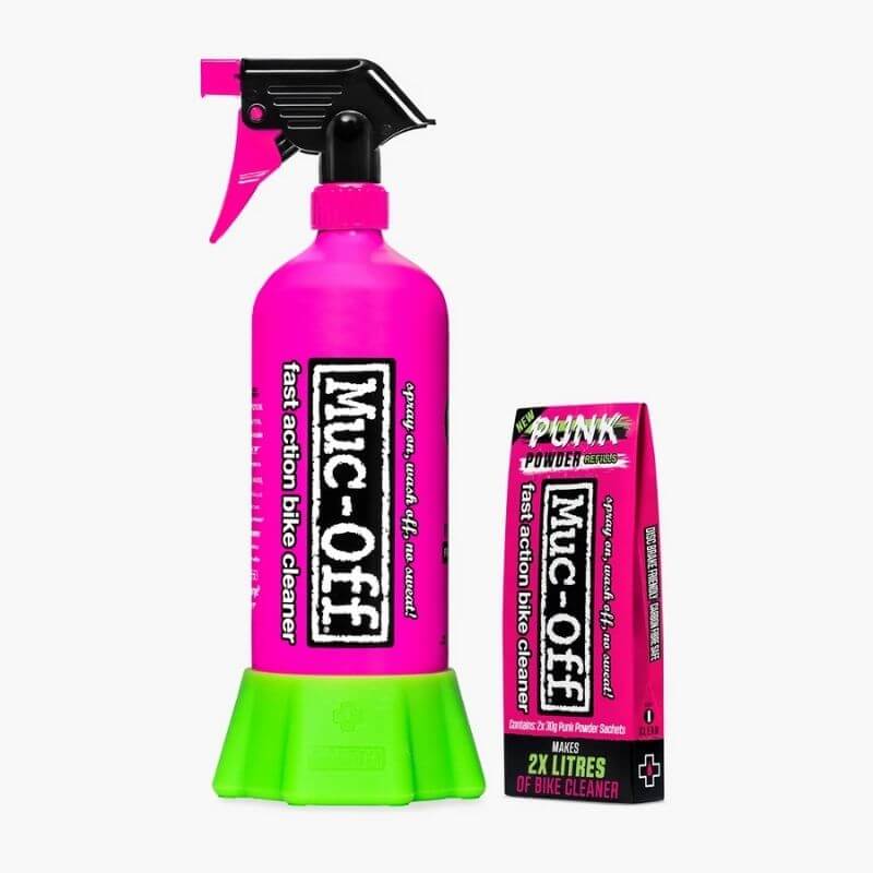 Set čistilni prašek MUC-OFF Punk Powder Cleaner + aluminijasta dozirna steklenica