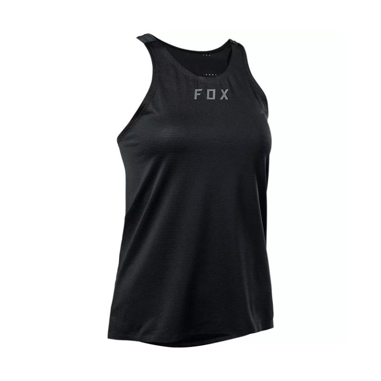 Ženski kolesarski dres brez rokav FOX FLEXAIR TANK BLACK