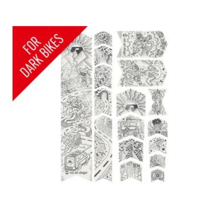 Zaščitne nalepke okvirja RIESEL Tape 3000 Van life SIL