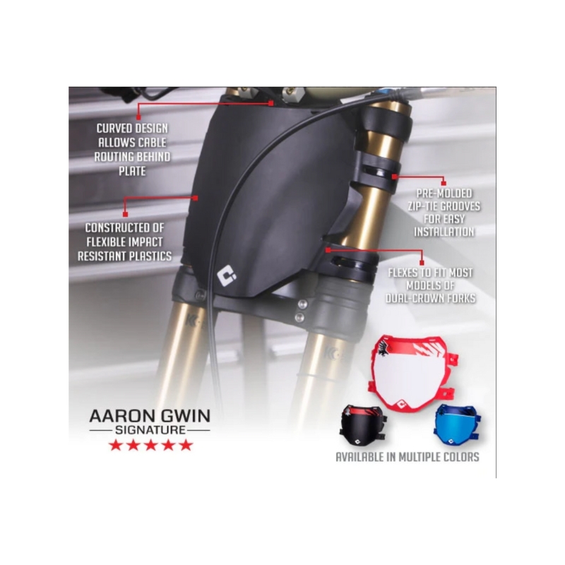 Nosilec štartne številke ODI Number Plate Black