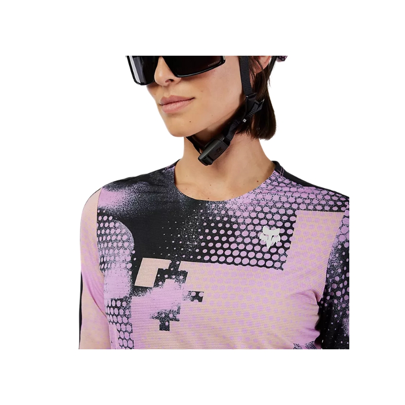 Ženski kolesarski dres FOX Flexair Ascent SS Pulse Dusty Rose