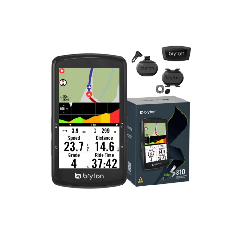 Kolesarski računalnik BRYTON Rider S810 T Sensor Bundle