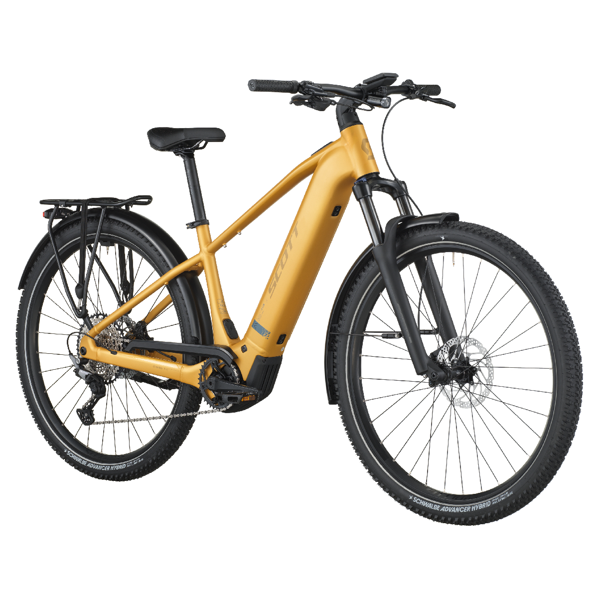 Električno treking kolo SCOTT AXIS eRIDE 20 zlata 2026