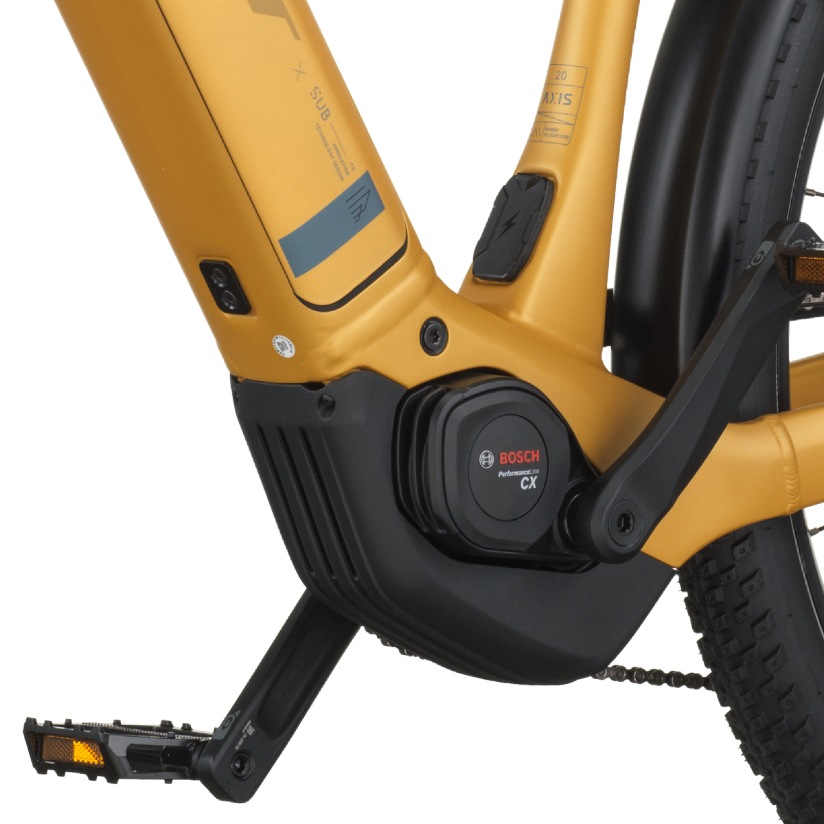 Električno treking kolo SCOTT AXIS eRIDE 20 zlata 2026