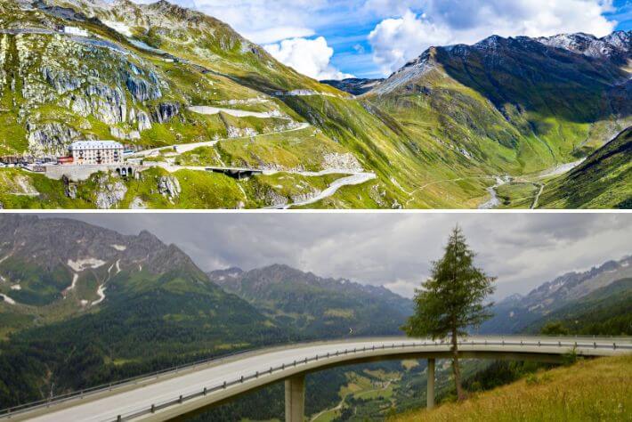 Kolesarske poti v Švici.