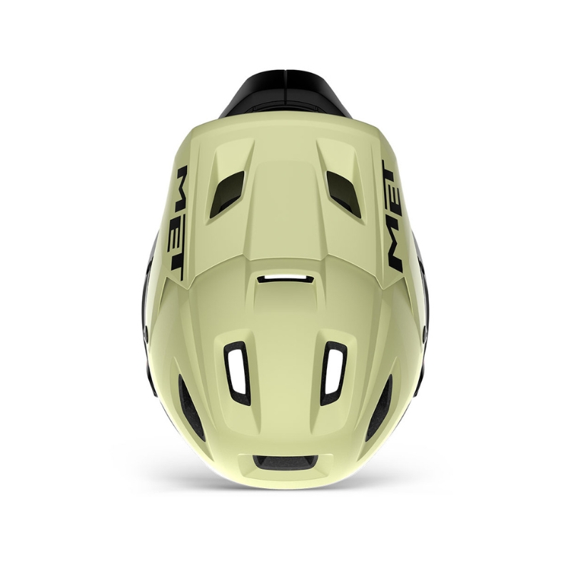 Full-face kolesarska čelada MET Parachute MIPS Pistachio Green